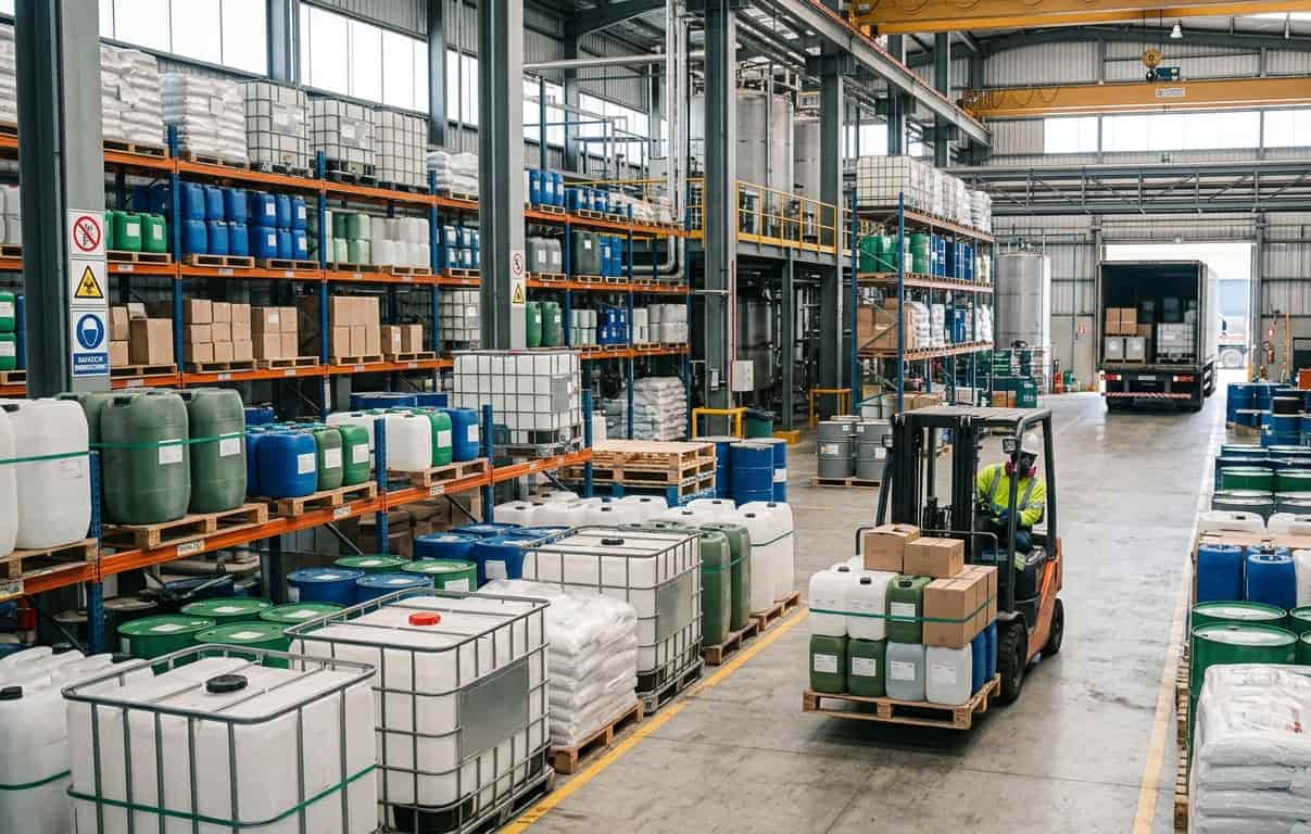 Fornecedor de químicos industriais: o que avaliar antes